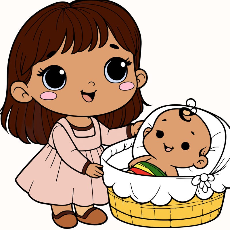 girl with baby