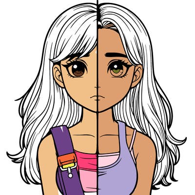 realistic girl split