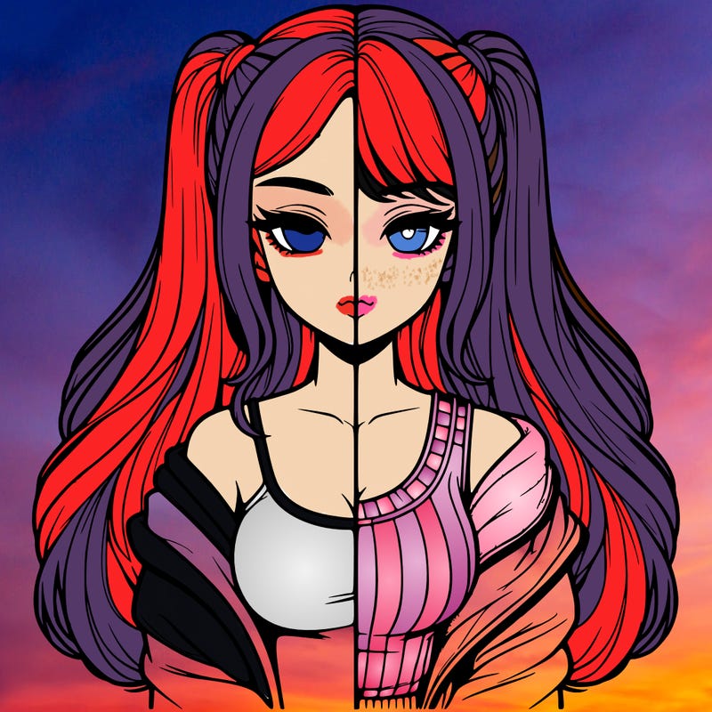 realistic girl split