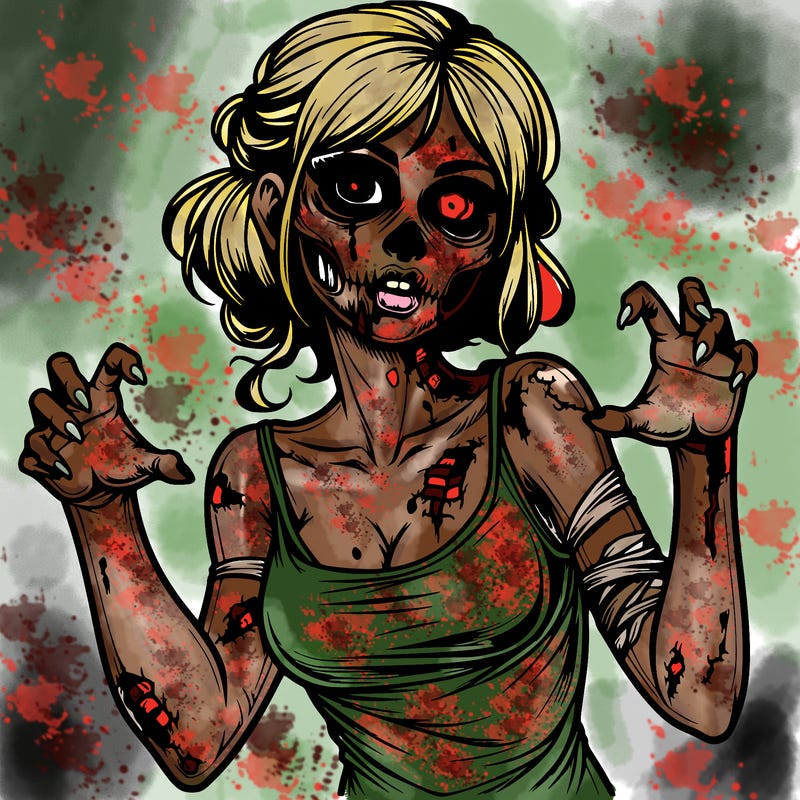 realistic zombie girl