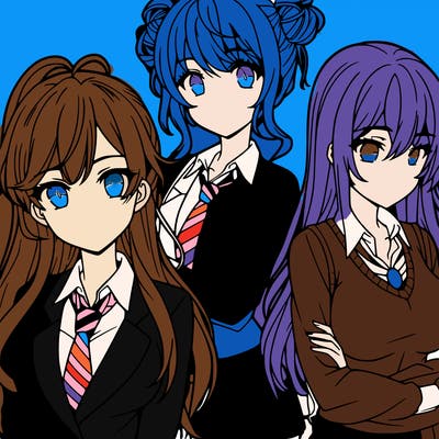 anime girls teenagers