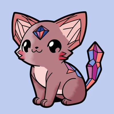 crystal kitten