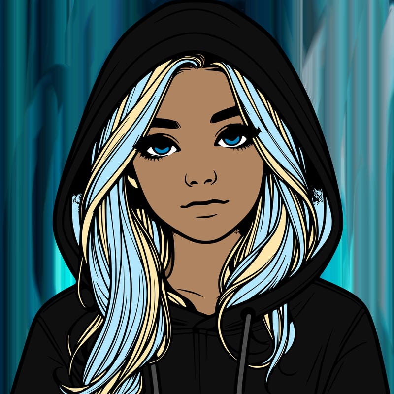 realistic girl with a hoodie