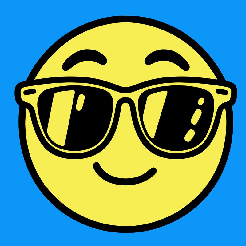 emoji with sunglasses