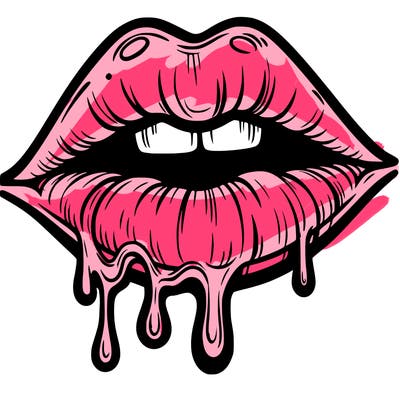 lips that look realistic and drip