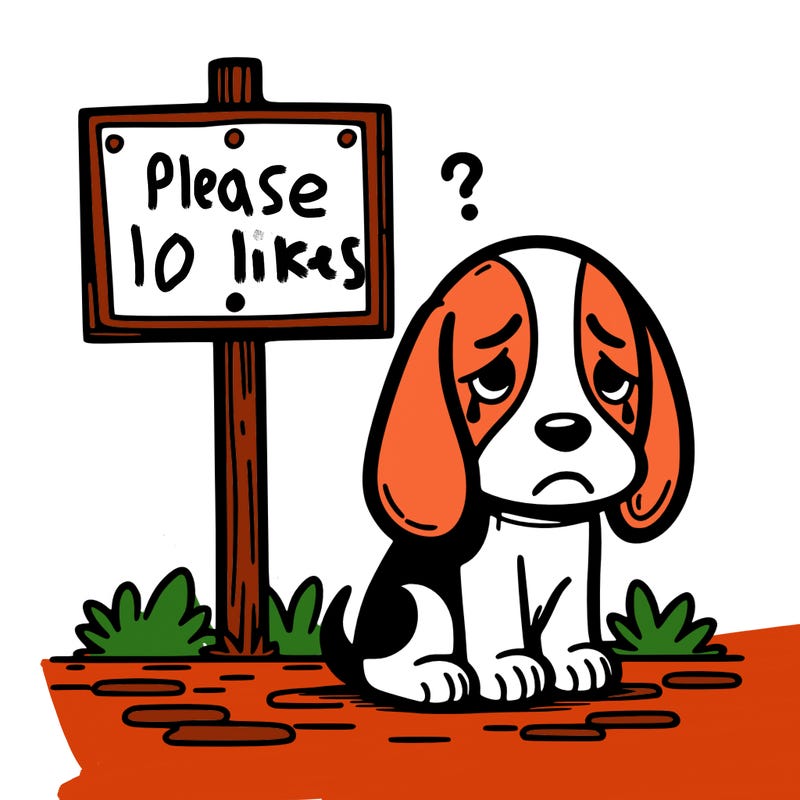 sad beagle with a sign next to it