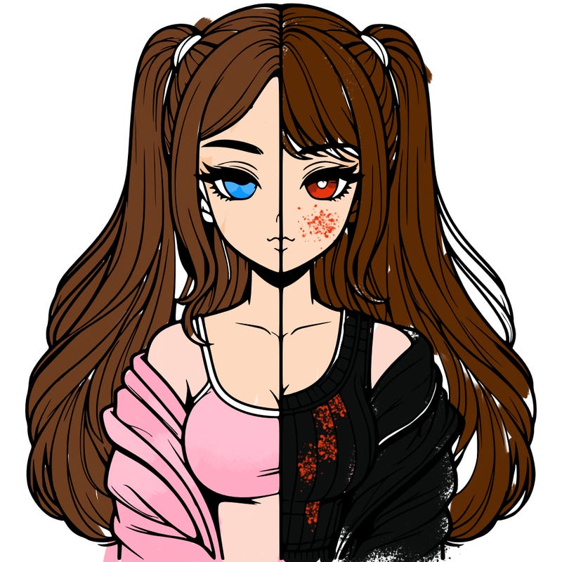 realistic girl split