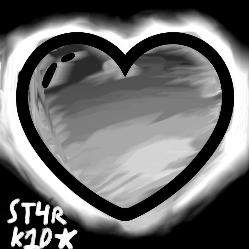 a blank heart