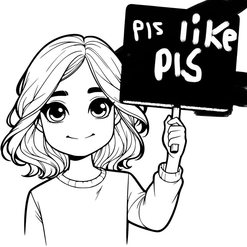 realistic girl holding up a sign