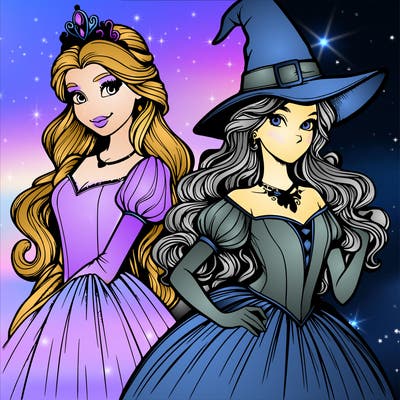 a realistic princess and a witch