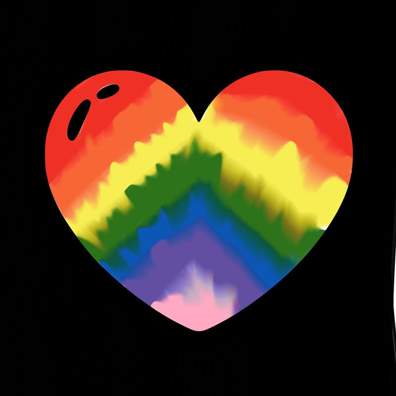 a blank heart