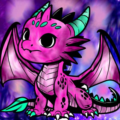 fierce baby night dragon