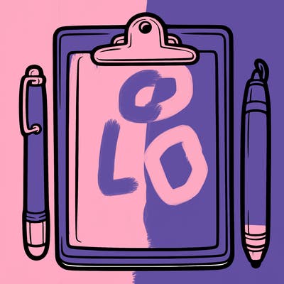 blank clip board with pen