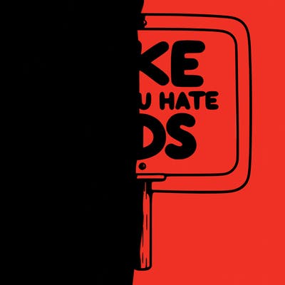 a sign that says like if you hate ads