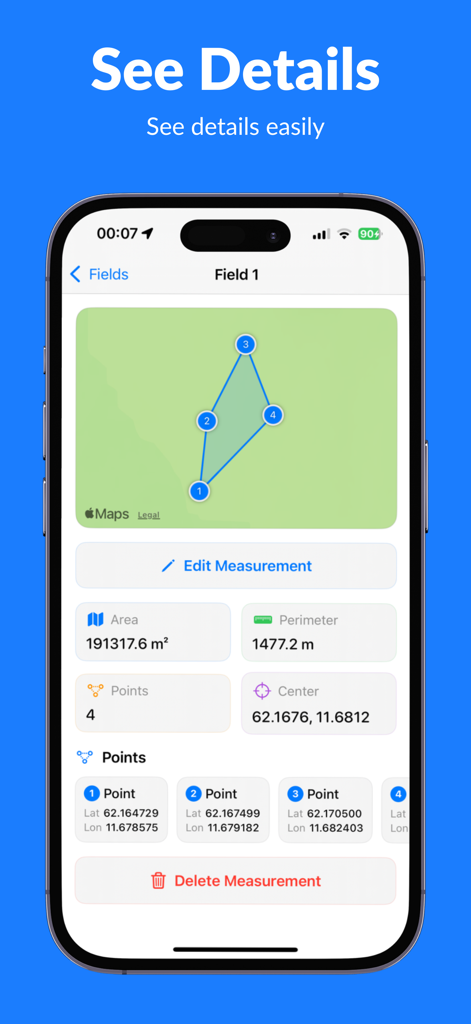 Field Area Measurement: FAMeas - Utilities App | MWM