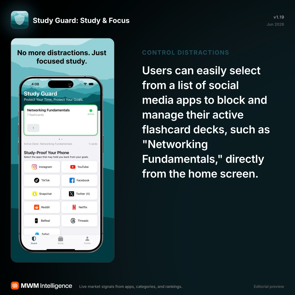 Study Guard: Study & Focus - Productivity App | MWM