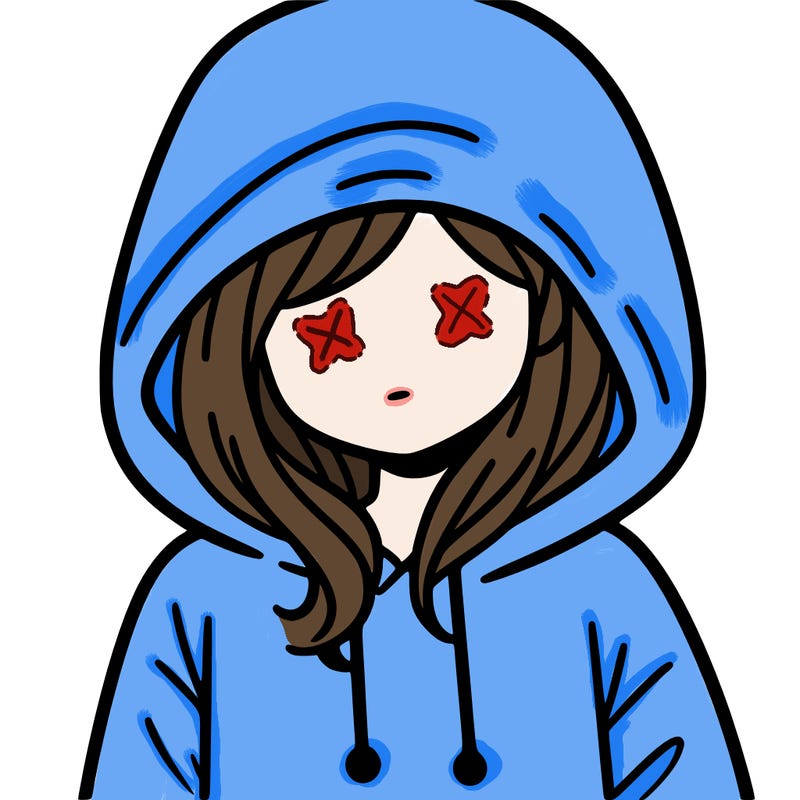 girl with hoodie