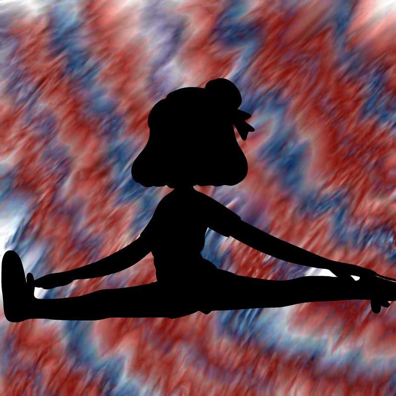 girl doing the splits