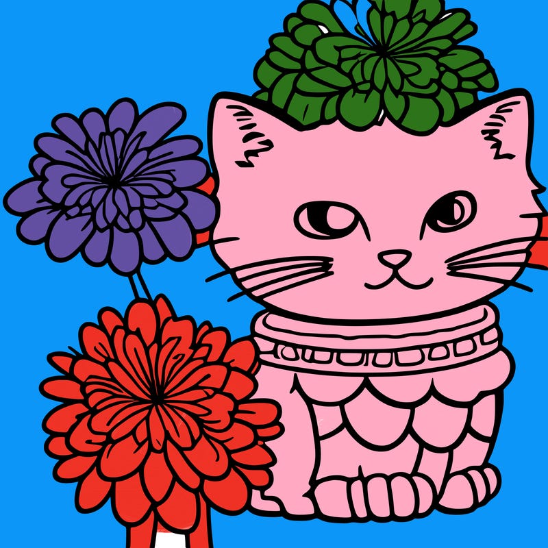 flower cat