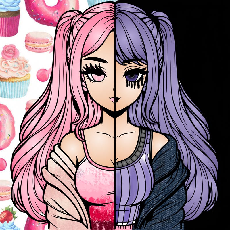 realistic girl split