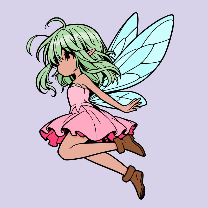 manga fairy flying