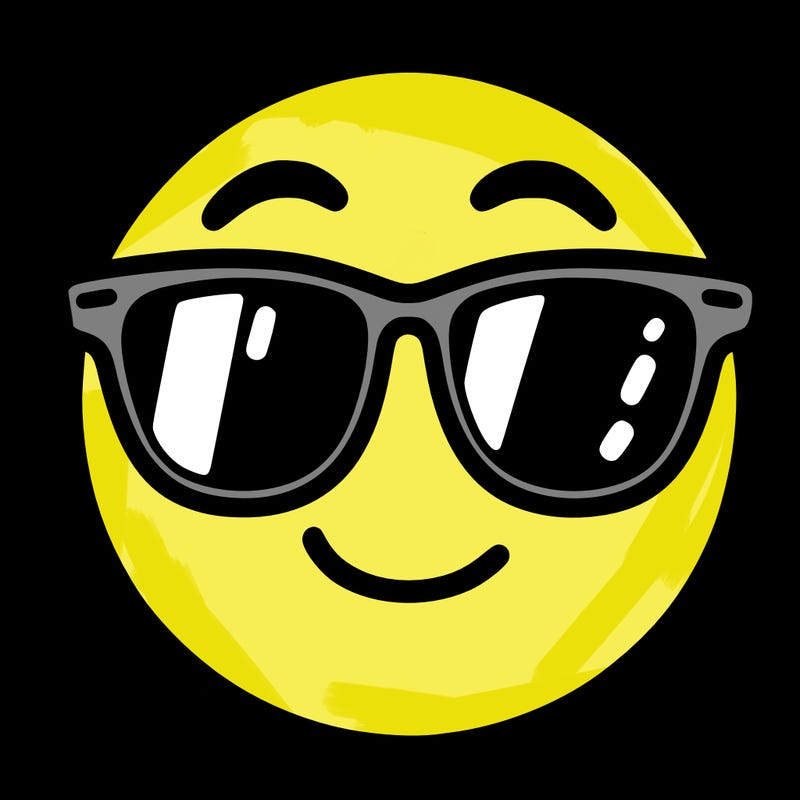emoji with sunglasses
