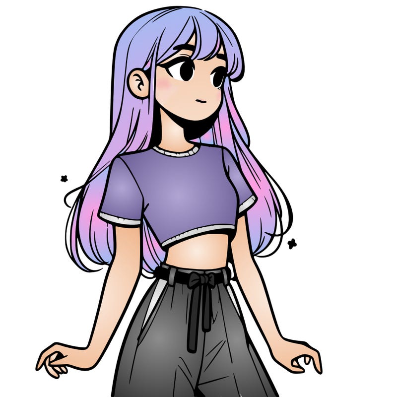 girl in a cute crop top