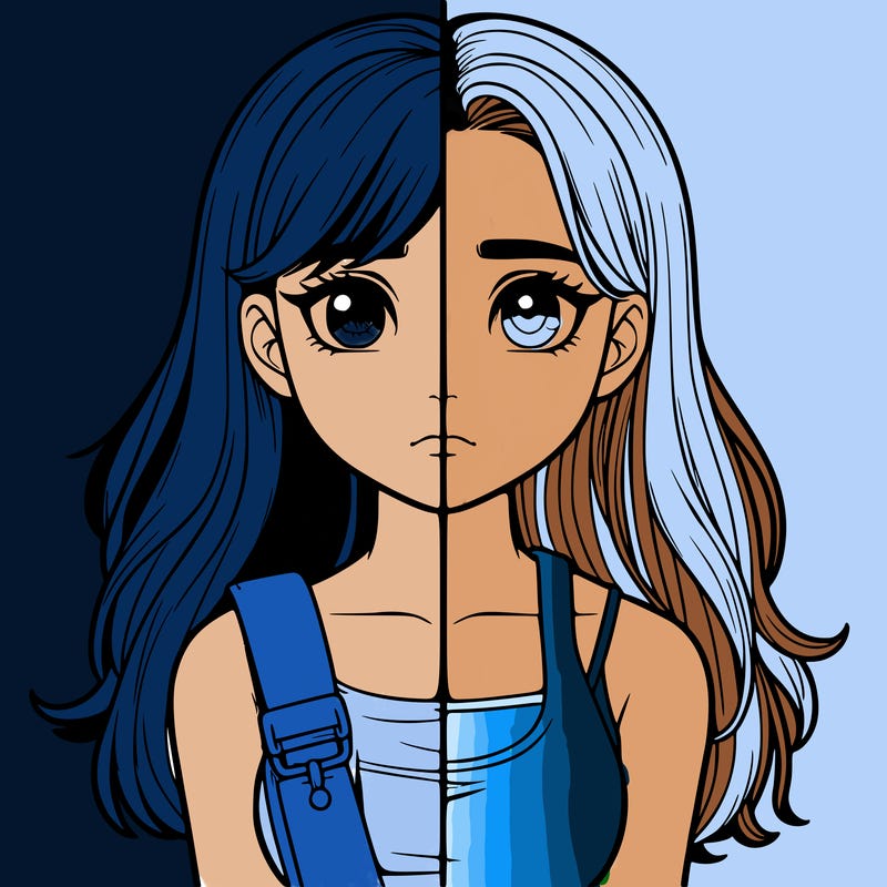 realistic girl split