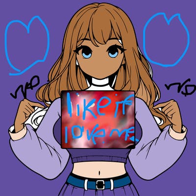 girl holding a blank sign in a long sleeve crop top