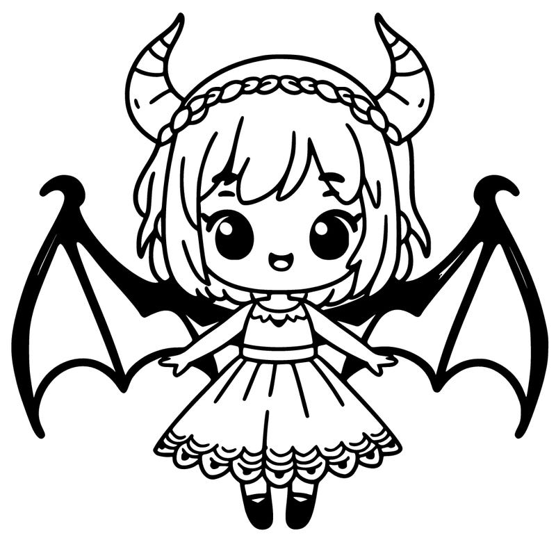 girl with dragon wings