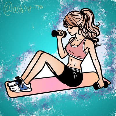 woman working out