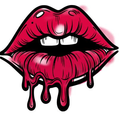 lips that look realistic and drip