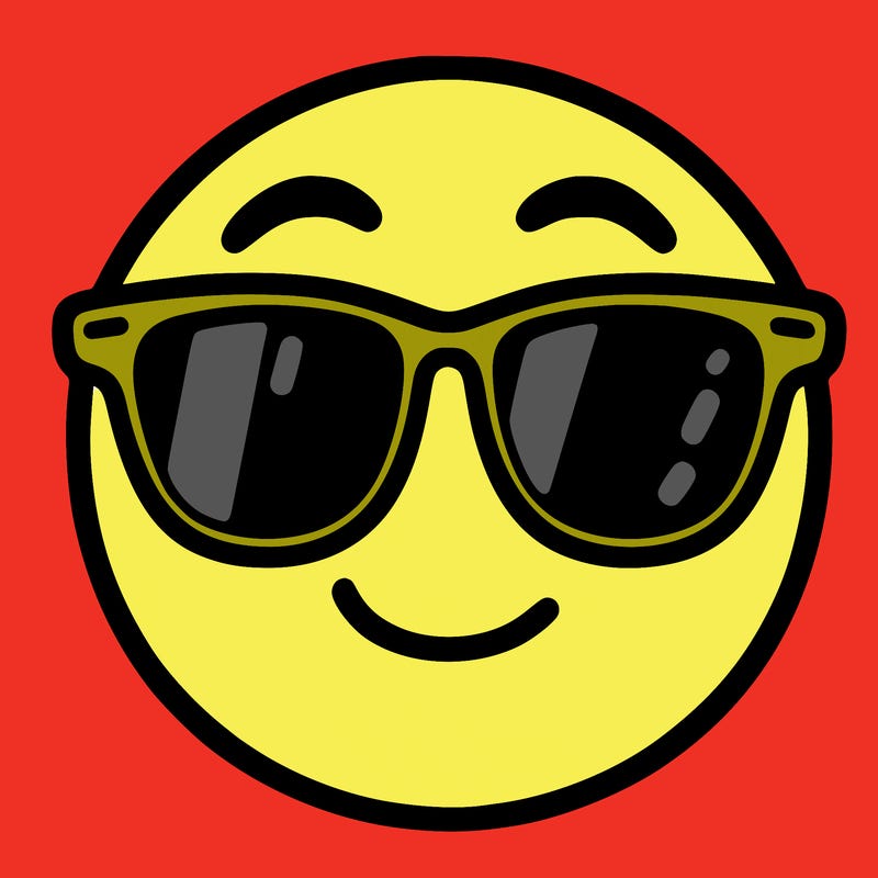 emoji with sunglasses