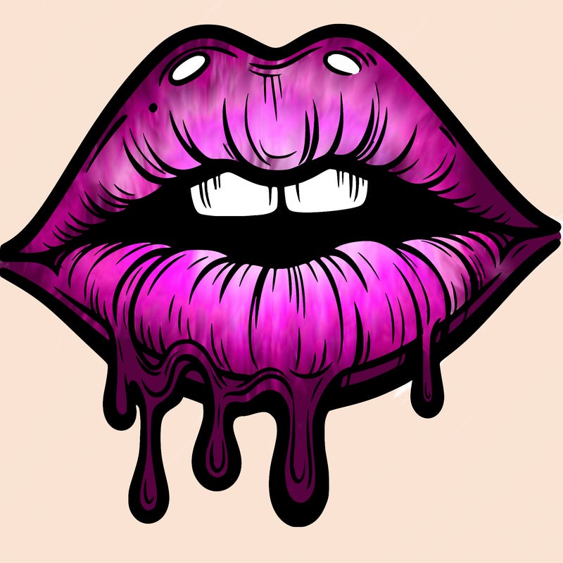 lips that look realistic and drip