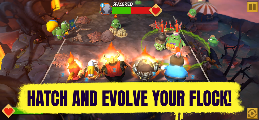 Angry Birds Evolution - Tactical turn based battle between evolved birds and pigs in Angry Birds Evolution
