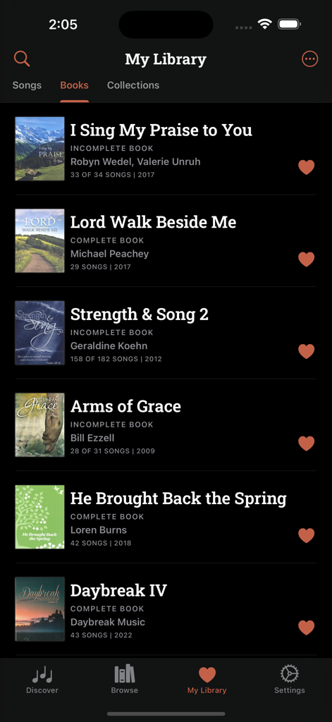 Stanza Music - Digital library of shaped note gospel songbooks in the Stanza Music app