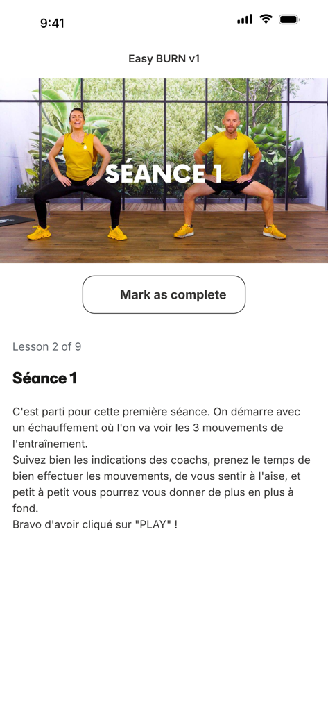Move Your Fit - A workout video session with two coaches in the Move Your Fit fitness app
