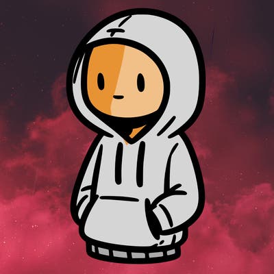 a person wearing a hoodie