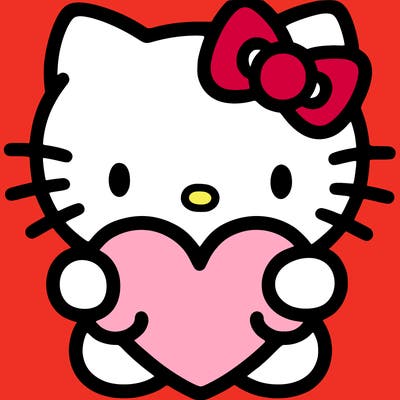 hello kitty with heart