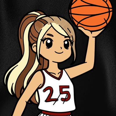 a basketball player who is a girl