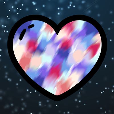 a blank heart