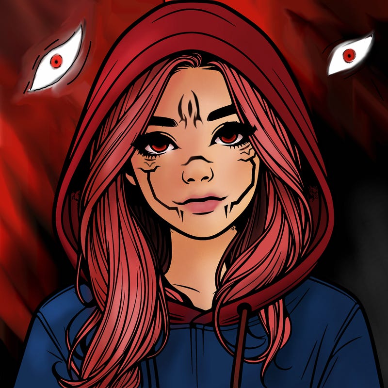 realistic girl with a hoodie