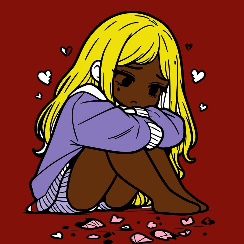 a girl after a breakup