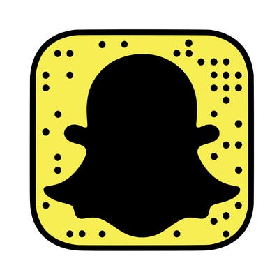 snapchat logo without a face