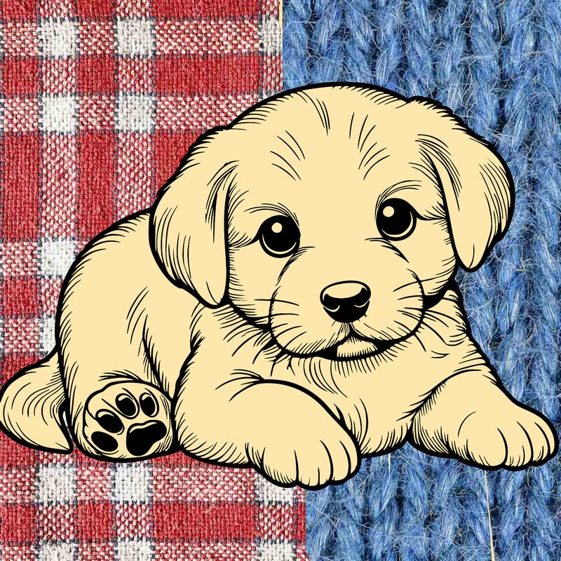 a cute realistic puppy