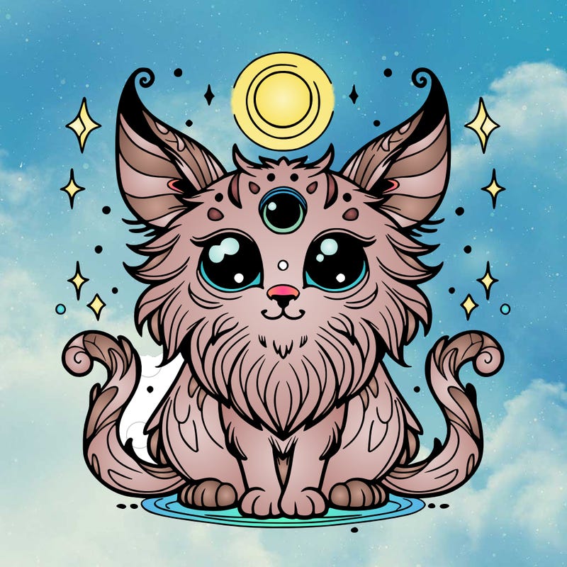 mystical cat creature