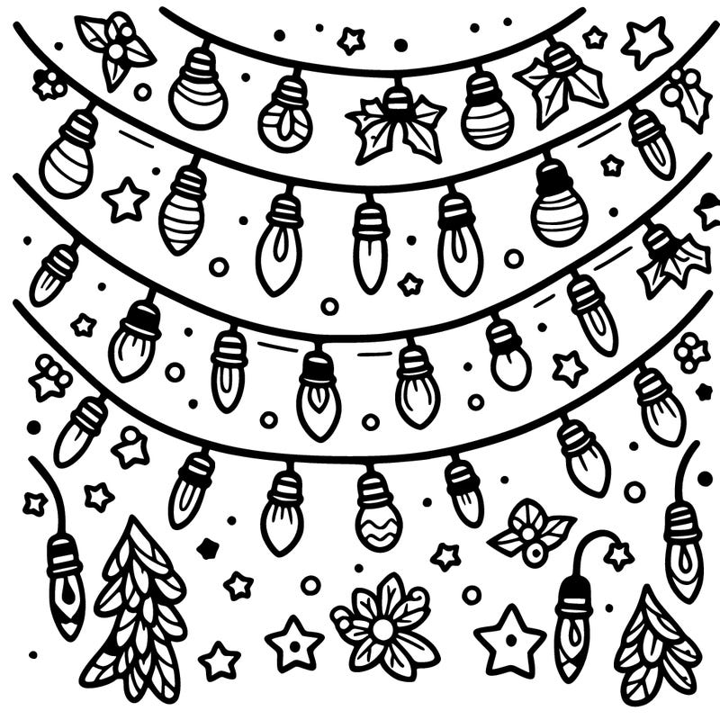 christmas light garland