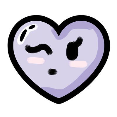 a blank heart