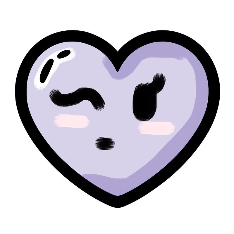 a blank heart