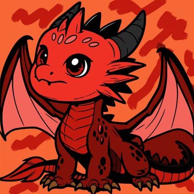 fierce baby night dragon